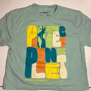 Happy Earth “Protect Our Planet” crop top